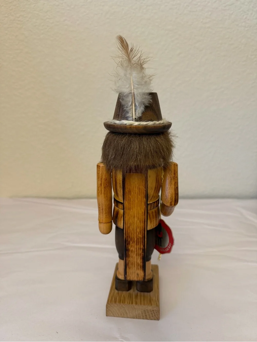 Volkmar Mattes Rustic Brown Wooden Nutcracker Soldier Holiday Figurine **READ**